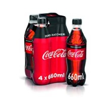 COCA-COLA ZERO 660 ml - 4 bottiglie PET riciclabile