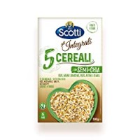 Riso Scotti - Riso 5 Cereali con Semi di Chia - Mix Integrale di Riso, Grano Saraceno, Orzo, Avena e Segale Fonte di Fibre