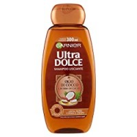 Ultra Dolce Garnier Shampoo all' Olio di Cocco e Burro di Cacao per Capelli Lisci