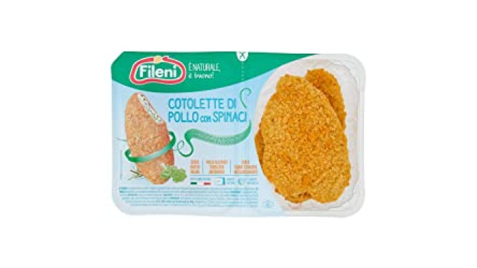 Fileni Cotolette Spinaci X4 Antibiotic Free Fileni