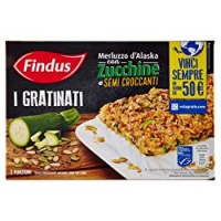 Findus Gratinati Merluzzo d'Alaska con Zucchine e Semi Croccanti 
