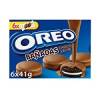 Oreo Banadas - Biscotti al cacao magro ripieni di crema alla vaniglia ricoperti di cioccolato al latte