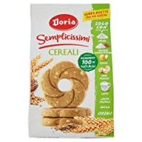 Doria Semplicissimi Biscotti Frollini Cereali e Latte, Ingredienti 100% Naturali - sacco