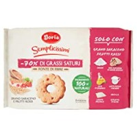 Doria Pacchetto di Biscotti al Gusto di Frutti Rossi con Grano Saraceno