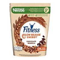 NESTLÉ FITNESS GRANOLA Cioccolato Cereali Croccanti con Avena Integrale, Cioccolato, Calcio e Ferro