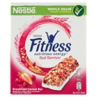FITNESS FRUTTI ROSSI Barrette di Cereali Integrali con Fragole e Mirtilli Rossi