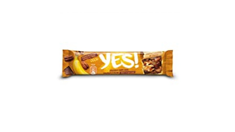 Nestlé Yes Barretta con Arachidi Noci di Pecan Banana e Cioccolato