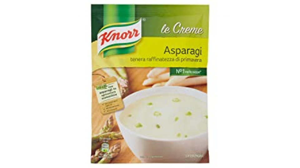 Knorr - Crema Con Asparagi, Tenera Raffinatezza Di Primavera, 3 Porzioni