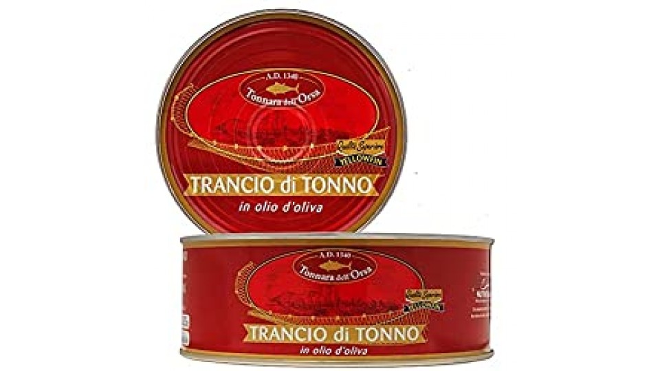 A.D. 1340 Tonnara dell'Orsa Tonno Pinna Gialla Qualità Superiore in Olio di Oliva Tonnara dell'Orsa