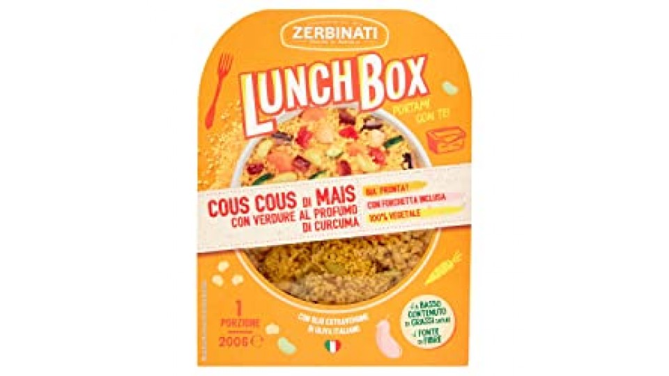 Zerbinati Cous Cous di Mais Con Verdure al Profumo Di Curcuma