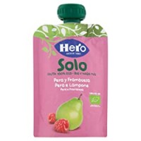 Hero Solo - Frutta Frullata 100% BIO - Pera e Lampone - 1 Confezione da