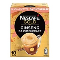 Nescafé Gold Ginseng da Zuccherare Preparato Solubile per Caffè al Ginseng, Astuccio