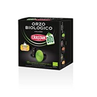 Crastan Capsule Orzo Biologico Compatibili Nespresso - 6 confezioni da 15 capsule [tot. 90 capsule]