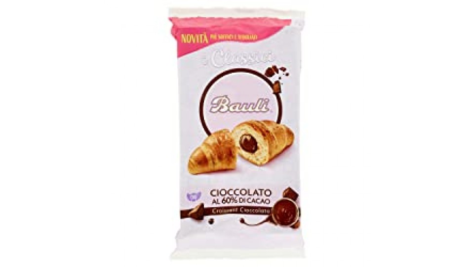 Bauli Croissant Cioccolato, con il 60% di Cacao - I Classici - confezione da