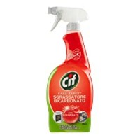 Cif Casa Expert Sgrassatore Bicarbonato, Spray Sgrassatore per Superfici Dure