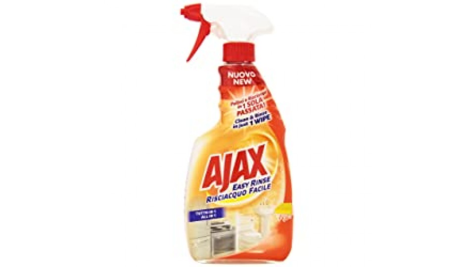 Ajax - Easy Rinse Risciacquo Facile, Tutto In 1 Detergente Per Superfici Dure