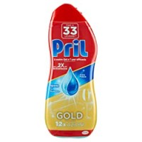 Pril Gold Gel Lavastoviglie Igiene, Detersivo Lavastoviglie con Bicarbonato
