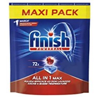 Finish, 72 Pastiglie Per Lavastoviglie, All In One Max