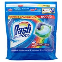 Dash Pods Allin1 Salva Colore Pods Per Bucato, 48 Lavaggi, Pulizia Anche A Basse Temperature 20 °C E Profumo Duraturo