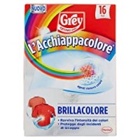 Grey L'Acchiappacolore Brillacolore, Additivi Bucato Fogli Cattura Colore e Ravviva Colori