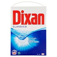 Dixan Classico Pulito Profondo, Detersivo in polvere per eliminare le macchie ostinate, Detersivo lavatrice in formato da 50 lavaggi