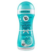 Vernel Supreme Perfume Pearls Clean Fresh, Profumatore per bucato con tecnologia con microperle, Fino a 20 settimane di profumo bucato