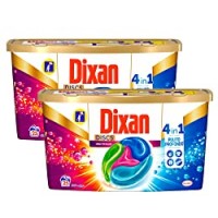 Dixan Discs Multicolor Detersivo Lavatrice Predosato in Capsule 4 in 1 Capi Colorati