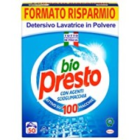 Bio Presto Detersivo Lavatrice in Polvere per Bucato, Rimozione delle Macchie
