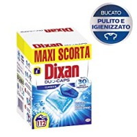Dixan Duo-Caps Classico Detersivo Lavatrice Predosato in Caps, Pulito Profondo, Confezione da