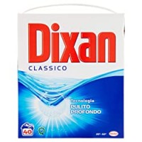 Dixan Classico Pulito Profondo, Detersivo in polvere per eliminare le macchie ostinate, Detersivo lavatrice in formato da 40 lavaggi, 2,4 kg