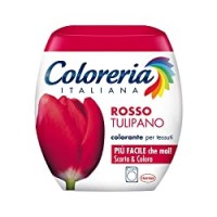 Coloreria Italiana Grey Colorante Tessuti e Vestiti in Lavatrice, Rosso Tulipano