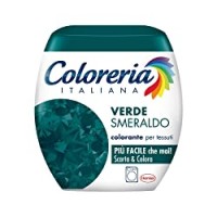Coloreria Italiana Grey Colorante Tessuti e Vestiti in Lavatrice, Verde Smeraldo