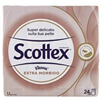 Scottex Extra Morbido Fazzoletti, 1 Confezione da 24 Pacchetti