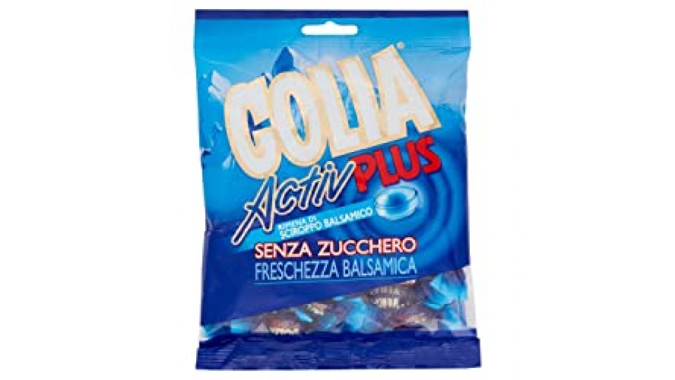 Golia Activ Plus, Caramelle Balsamiche al Mentolo e Eucaliptolo, Formato Busta da