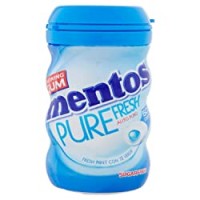 Mentos Pure Fresh, Gomme da Masticare Senza Zucchero e Senza Glutine, Gusto Peppermint, con Tè Verde, Formato Barattolo