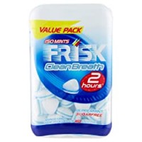 Frisk Clean Breath Caramelle al Gusto Peppermint, Mentine Senza Zucchero e Senza Glutine, Azione Alito Puro, Formato Barattolo