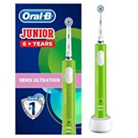 Oral-B Junior Spazzolino Elettrico Ricaricabile per Bambini da 6 Anni, 1 Testina, Verde