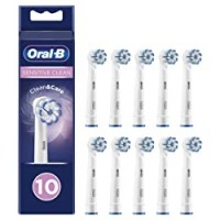 Oral-B Sensitive Clean - Testine di Ricambio per Spazzolino Elettrico, Compatibile con tutti gli spazzolini Oral-B, tranne Pulsonic e iO, Confezione da
