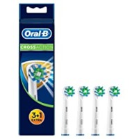 Oral-B 4210201207238 Oral-B CrossAction - Testine di ricambio con protezione batterica, previene la crescita batterica sulle setole