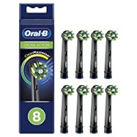 Oral-B CrossAction Testine di Ricambio per Spazzolino Elettrico Edizione Nera con Tecnologia CleanMaximiser, Confezione da