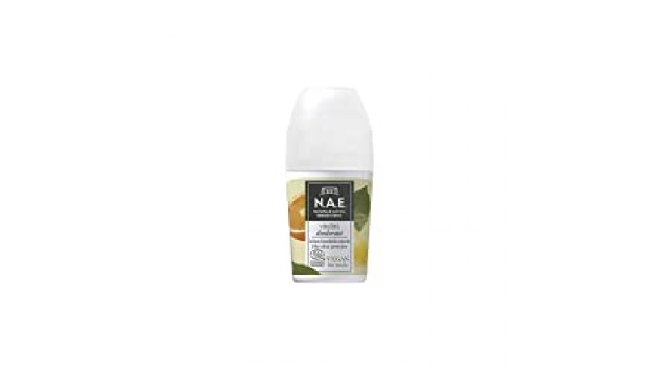 N.A.E. Deodorante Vitalità, con Estratti di Foglie di Limone e Mandarino Biologici