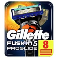 Gillette Fusion5 ProGlide 8 Lame di Ricambio per Rasoio per Rifinire le Aree Difficili, Dotato di Striscia Lubrificante Lubrastrip, Pacchetto Adatto per la Casella Postale