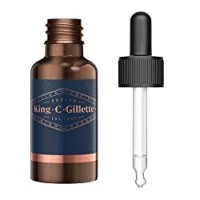 King C. Gillette Olio Idratante per la Cura della Barba Uomo con Oli Vegetali di Argan, Jojoba, Avocado, Semi di Macadamia e Mandorle