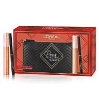 L'Oréal Paris ZIT40346 Makeup Cofanetto Idea Regalo Donna, Mascara Volumizzante Allungante Paradise Extatic e Eyeliner Nero Superliner Perfect Slim, Pochette