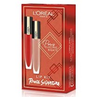 L'Oréal Paris Makeup Cofanetto Idea Regalo Donna, 2 Tinte Labbra Lunga Tenuta Rouge Signature, 113 I Don't e 110 I Empower