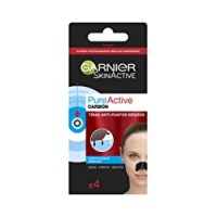 Garnier Pure Active Cerotti Contro i Punti Neri Ostinati, Strips per la Zona T, Formula Arricchita con Carbone Vegetale, Efficace in Soli