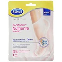 Scholl Pedimask Maschera Piedi Nutriente con 0% Profumi e Coloranti, 1 Paio di Calzini Idratanti