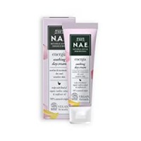 N.A.E. Crema Giorno Lenitiva Energia, Crema Viso per Pelle Secca o Sensibile con Estratto di Malva ed Olio di Girasole Biologici, Formula Vegana