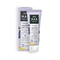 N.A.E. Crema Nutriente Notte Energia, Crema Viso con Estratto di Lavanda di Mare ed Olio di Girasole Biologico, Formula Vegana