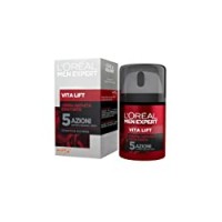 L'Oréal Paris Men Expert Crema Viso Uomo VitaLift5, Azione Anti-Rughe VitaLift5 per Combattere i Segni dell'Età, per Uomo, 50 ml, Confezione da 1